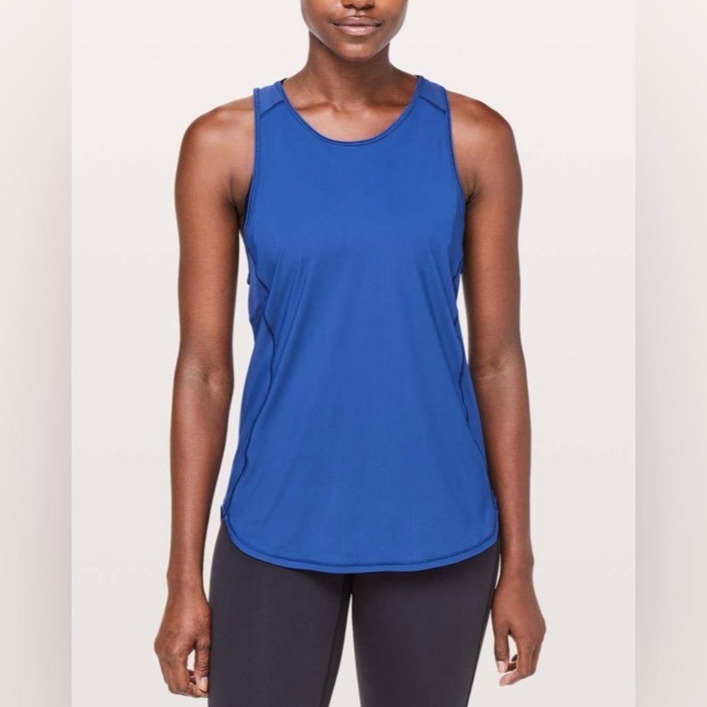 Lululemon Sculpt Tank II Top in Cyber Blue Size 6
